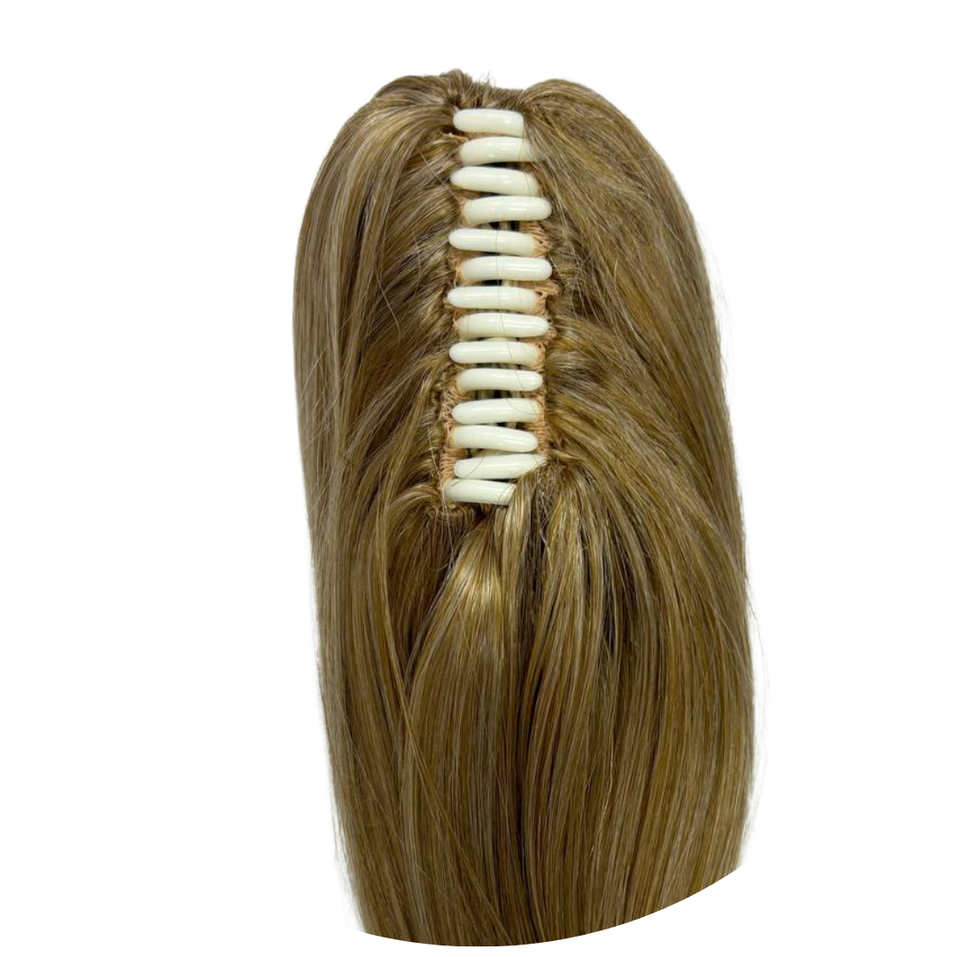 Gabriella - Coda di cavallo con Pinza di alta qualità - Capelli lisci 35cm - 112gr