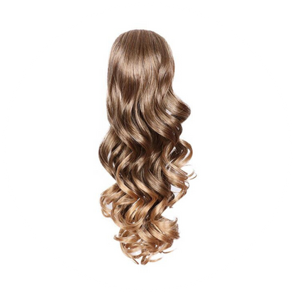 Gessica - Coda di Cavallo con Pinza di alta qualità - Capelli ondulati 45 cm - 126 gr